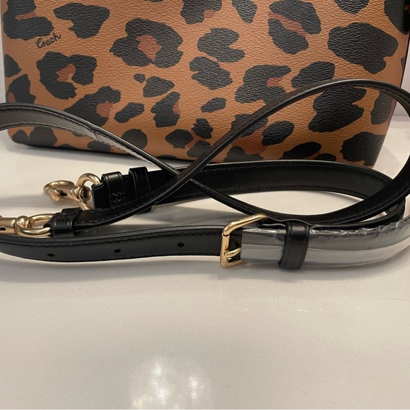 Coach Cheetah Print Mini Purse with crossbody strap - Picture 6 of 8